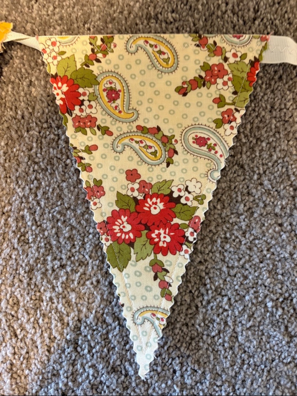 Handmade Cotton Triangle Bunting Garland - Multicolor - Picture 11 of 14